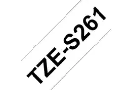Brother TZE-S261 Strong Adhesive Tape, Black on White, 36mm (W), 8m (L)