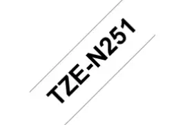 Brother TZE-N251 Labelling Tape, Black on White, 24mm (W), 8m (L)