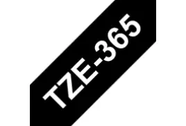 Brother TZE-365 Laminated Tape, White on Black, 36mm (W), 8m (L)