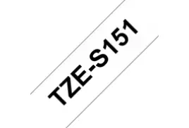 Brother TZE-S151 Strong Adhesive Tape, Black on White, 24mm (W), 8m (L)
