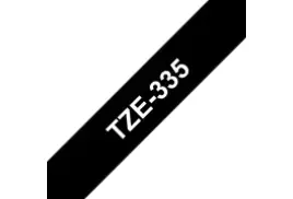Brother TZE-335 Labelling Tape White on black TZ