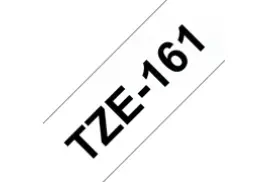 Brother TZE-161 Laminated Tape, Black on Transparent, 36mm (W), 8m (L)