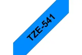 Brother TZE-541 Laminated Tape, Black on blue, 18mm (W), 8m (L)