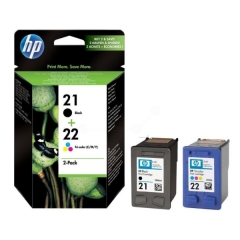 HP 21 Black/22 Tri-color 2-pack Original Ink Cartridges Image