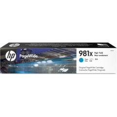 Original HP 981X (L0R09A) Ink cartridge cyan, 10K pages, 116ml Image