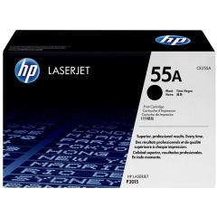 CE255A | HP 55A Black Toner, prints up to 6,000 pages Image