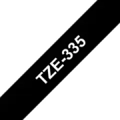 Brother TZE-335 Labelling Tape White on black TZ Image