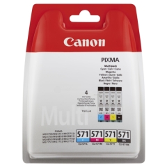 Canon CLI-571 BK/C/M/Y Ink Cartridge Multi Pack Image