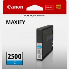 Canon PGI-2500C Cyan ink, contains 10ml of ink, 9301B001 Image