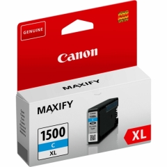 Canon PGI-1500XLC Cyan ink, contains 12ml of ink, 9193B001 Image