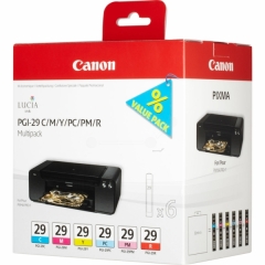 Canon PGI-29 C/M/Y/PC/PM/R 6 Ink Cartridge Multipack Image