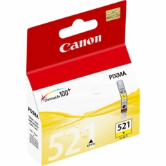 Canon CLI-521Y Yellow ink, contains 9ml of ink, 2936B001 Image