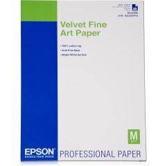 Epson Velvet Fine Art Paper, DIN A2, 260g/m², 25 Sheets Image