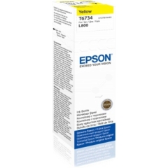 C13T67344A | Original Epson T6734 Yellow Ink Bottle, 70ml Image