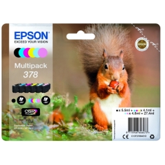 Epson Squirrel Multipack 6-colours 378 Claria Photo HD Ink Image