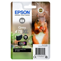 Original Epson 478XL (C13T04F64010) Ink cartridge gray, 11ml Image