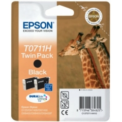 Epson Giraffe Twinpack Black T0711H DURABrite Ultra Ink Image