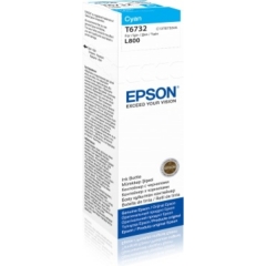 C13T67324A | Original Epson T6732 Cyan Ink Bottle, 70ml Image