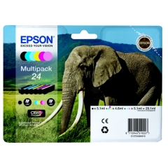 Epson Elephant Multipack 6-colours 24 Claria Photo HD Ink Image