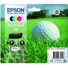 Epson Golf ball Multipack 4-colours 34 DURABrite Ultra Ink Image