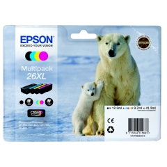 Epson Polar bear Multipack 4-colours 26XL Claria Premium Ink Image
