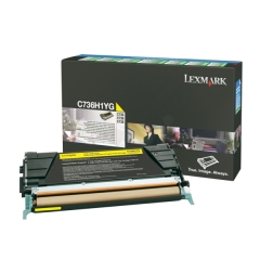 Lexmark C736H1YG toner cartridge 1 pc(s) Original Yellow Image