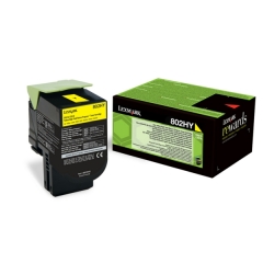 Lexmark 80C2HYE toner cartridge 1 pc(s) Original Yellow Image