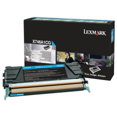 Lexmark X746A1CG toner cartridge 1 pc(s) Original Cyan Image