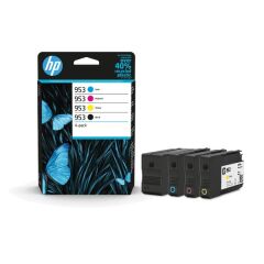 1 Full set of HP 953 Ink Cartridges 47ml of Ink (4 Pack) Image