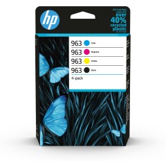 HP 963 4-pack Black/Cyan/Magenta/Yellow Original Ink Cartridges Image