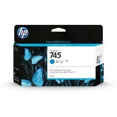 F9J97A | Original HP 745 Cyan Ink, 130ml, for HP DesignJet Z2600 Image