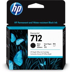 3ED71A | Original HP 712 Black Ink, 80ml Image