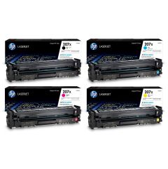 1 full set of Original HP 207X Toners (High Capacity) Image