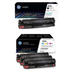 1 full set of Original HP 410X High Yield Toners Image