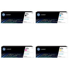 1 full set of Original HP 415X Toners (High Capacity) Image