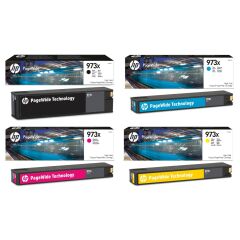 1 full set of Original HP 973x High Yield Inks Image