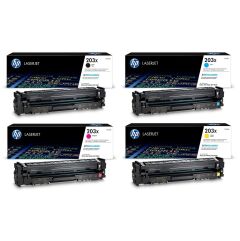 1 Full Set of Original HP 203X High Capacity Toners Image