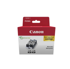 Canon PGI-520 Black inks, twin pack, 2 pc(s), 2932B019 Image