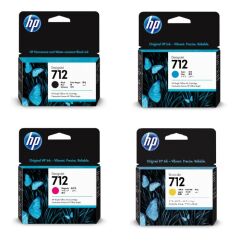 1 full set of HP 712 High Capacity Ink Cartridges (4 Pack) Image