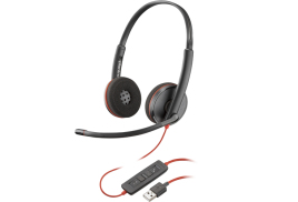 POLY Blackwire 3220 Stereo USB-A Headset (Bulk) Wired Head-band Office/Call center USB Type-A Black